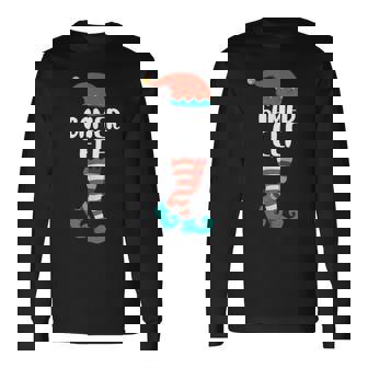 Costume D'elfe De Noël Avec Motif Elfe De Noël T-shirt à manches longues - Cadeauxyz