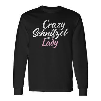 Crazy Schnitzel Lady German Schnitzel Langarmshirts - Geschenkecke