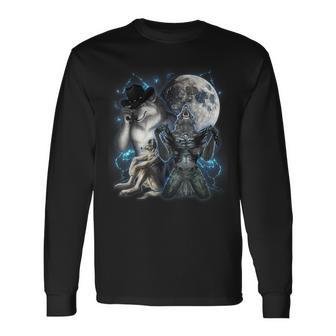 Cringe Alpha Wolf Meme Werewolf Langarmshirts - Geschenkecke