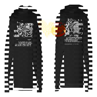 Crisis Intervention Peace Love Pumpkin Halloween Long Sleeve T-Shirt - Monsterry