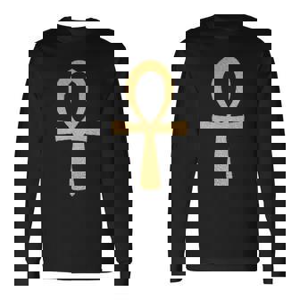 Croix Ankh Croix Deie Symbole Ankh Égyptien Croix Ansée T-shirt à manches longues - Cadeauxyz