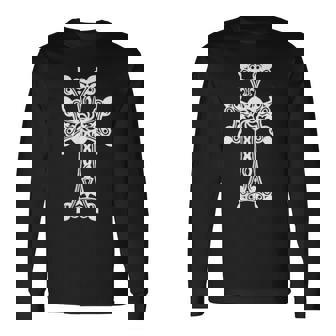 Croix Arménienne Khachkar Croix Symbole Pierre T-shirt à manches longues - Cadeauxyz