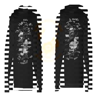 Crows Before Bros Support Your Local Murder Vintage Long Sleeve T-Shirt - Thegiftio