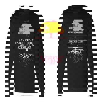 Cultivado Español Con Raíces Polacas Polonia Camiseta de manga larga - Regaloses