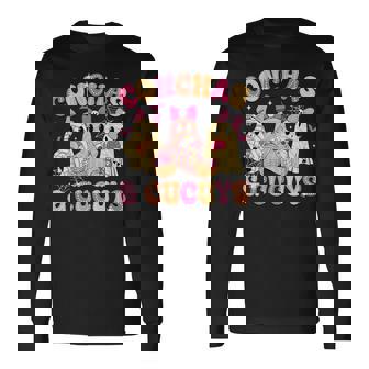 Cute Conchas And Cucuys Ghost Mexican Halloween Ghost Long Sleeve T-Shirt - Seseable