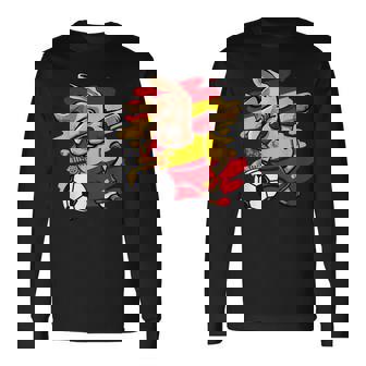 Dabbing Dog España Fans Del Fútbol Jersey España Amantes Del Fútbol Camiseta de manga larga - Regaloses