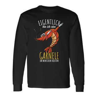 Dabbing Garnelen Kostüm Meerestier Garnele Langarmshirts - Geschenkecke