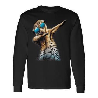 Dabbing Meerkat Dancing Dab Surikate Langarmshirts - Geschenkecke