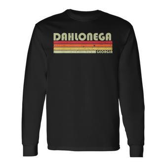 Dahlonega Ga Georgia City Home Root Retro 70S 80S Long Sleeve T-Shirt - Monsterry CA