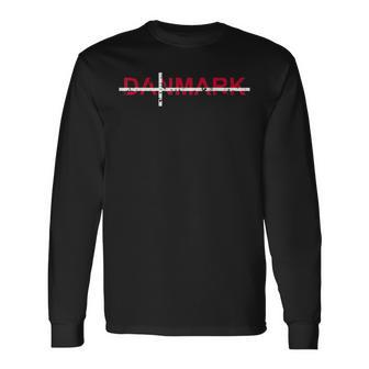 Danmark Danmark Danish Flag Denmark Travel Holiday Scandinavia Langarmshirts - Geschenkecke