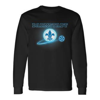 Darmstadt Football Lily Fan 98 Hesse Stadium Blue Langarmshirts - Geschenkecke