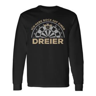 Dart Ich Habe Bock Auf Einen Dreier Retro Dart Langarmshirts - Geschenkecke