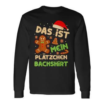 Das Ist Mein Plätzchen Back Outfit Christmas Langarmshirts - Geschenkecke