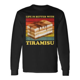 Das Leben Ist Besser Mit Tiramisu Tiramisu Langarmshirts - Geschenkecke