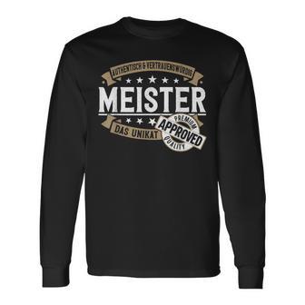 Das Unikat Meisterstück Bestanden The Unique Master S Langarmshirts - Geschenkecke