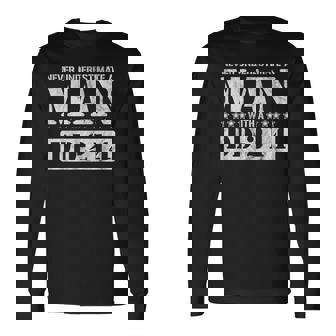 Dd 214 Alumni Never Underestimate An Old Man With A Dd-214 Long Sleeve T-Shirt | Mazezy