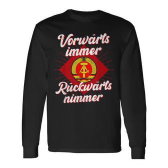 Ddr Orwärts Forward Immer Backward S Langarmshirts - Geschenkecke