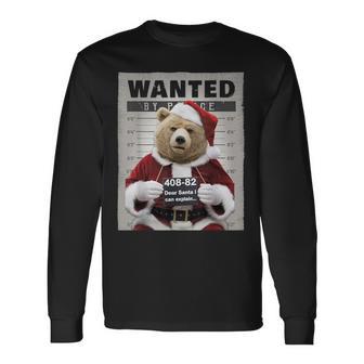 Dear Santa I Can Explain Lustiges Weihnachten Bär Langarmshirts - Geschenkecke