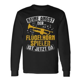 Der Flugelhorn Spieler Ist Jetzt Da Blasmusik Flugelhorn Langarmshirts - Geschenkecke