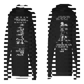 The Devil Saw Me With My Head Down And Thought He'd Won Mens Long Sleeve T-Shirt - Seseable