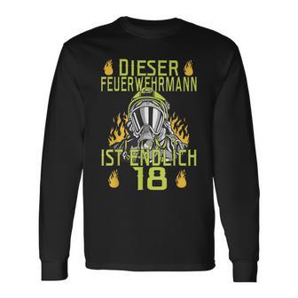 Dieser Feuerwehrmann Ist Endlich 18 Langarmshirts - Geschenkecke