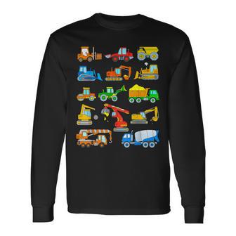 Digger Boy Fahrzeuge Baustelle Kinder Langarmshirts - Geschenkecke