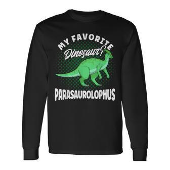 Dinosaur My Favourite Dinosaur Parasaurolophus Langarmshirts - Geschenkecke