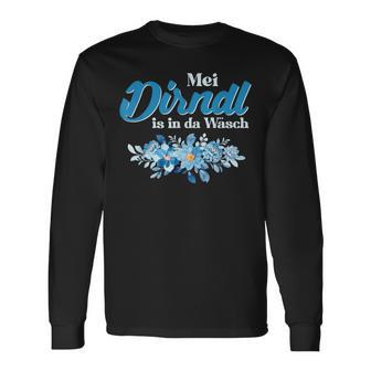 Dirndl Municholksfest Mei Dirndl Ist In Der Wäsche Langarmshirts - Geschenkecke