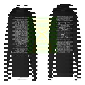 Dna Double Helix Matrix Programa Computadora Ciencia Divertida Camiseta de manga larga - Regaloses