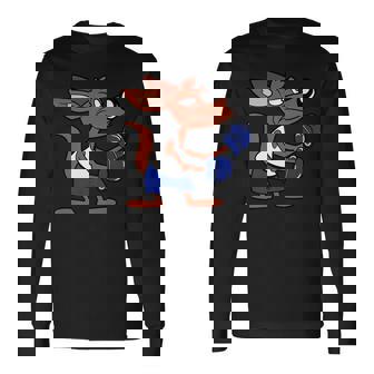 Dog Boxer Boxing Animal Long Sleeve T-Shirt - Monsterry