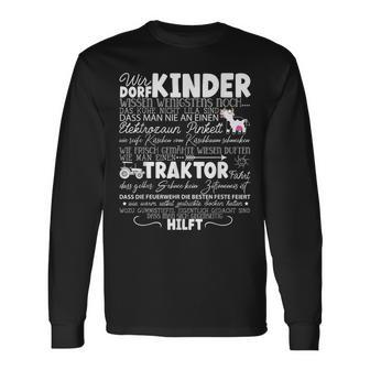 Dorfkind Wirom Dorf Farm Illage Children's Langarmshirts - Geschenkecke