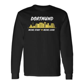 Dortmund Skyline My Love Landmark Stadium Ultras Langarmshirts - Geschenkecke