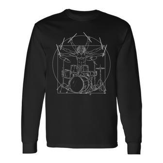 Drummer Drummer Dainci Drummer Rock Music Langarmshirts - Geschenkecke