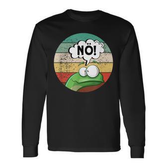 Before Du Fragst Nein Nöintage Frog Langarmshirts - Geschenkecke