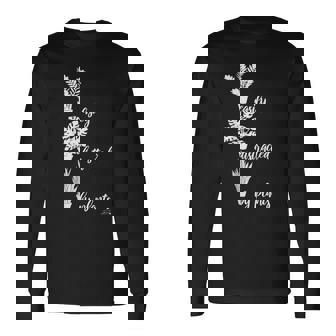 Easily Distracted By Plants ZZ Plant Monstera Snake Plant Long Sleeve T-Shirt - Monsterry