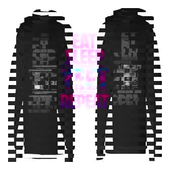 Eat Sleep Yeet Repeat Vintage Yeet Apparel Long Sleeve T-Shirt | Seseable UK