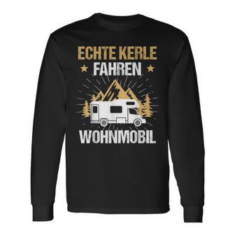 Echte Kerle Fahren Motorhome Langarmshirts - Seseable