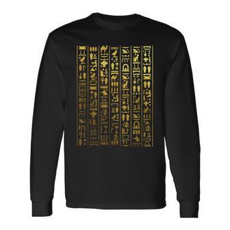 Egyptian Hieroglyphic Ancient Egypt Langarmshirts - Geschenkecke