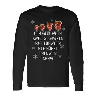 Ein Glühwein Swei Glühwein Christmas Market Langarmshirts - Geschenkecke