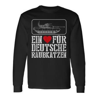 Ein Herz Für Deutsche Rraukwaren Tank Driver Military Langarmshirts - Geschenkecke