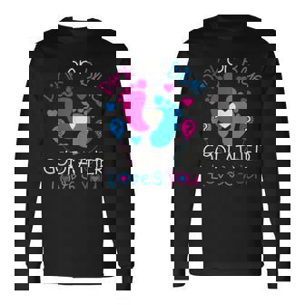 El Padrino Rosa O Azul Te Ama Camisa Bebé Sexo Revelar Camiseta de manga larga - Regaloses