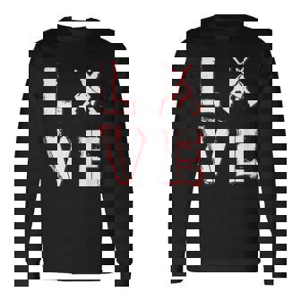 Me Encantan Las Armas Ar15 M16 M4 Los Rifles Negros Importan Arma De Fuego Cruzada Camiseta de manga larga - Regaloses