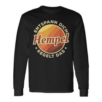 Entspann Dich Hempel Regelt Das Langarmshirts - Geschenkecke