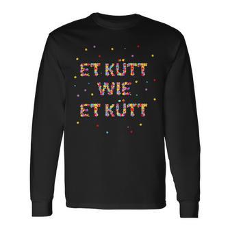 Et Kütt Wie Et Kütt Carnival Confetti Costume Outfit Langarmshirts - Geschenkecke