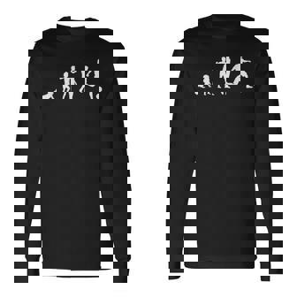 Evolution Football Humour Footballer Man Long Sleeve T-Shirt - Thegiftio