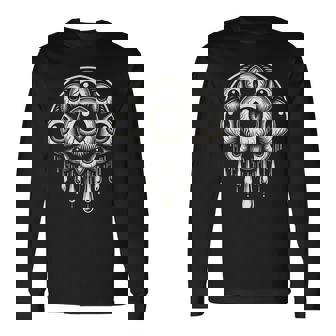 Eyeballs Occult Spooky Halloween Costume Creepy Eye Drip Long Sleeve T-Shirt | Mazezy