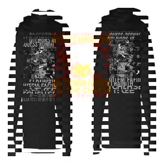 Faithful To The Cheese Vintage Japanese Tokyo Horror Rat Long Sleeve T-Shirt - Thegiftio