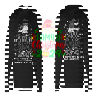 Family Christmas 2024 Christmas Squad Xmas Matching Pajamas Long Sleeve T-Shirt - Thegiftio UK