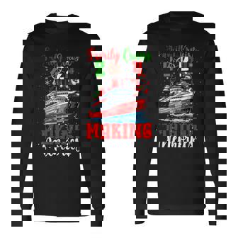 Family Cruise 2024 Memories Xmas Santa Dabbing Cruise Ship Long Sleeve T-Shirt | Mazezy