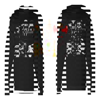 Family Halloween Shirts Vampire Mummy Skeleton Witch Long Sleeve T-Shirt - Monsterry